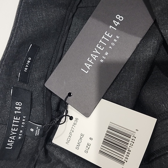 Lafayette 148 Irving Straight Leg Stretch Wool Blend Pants - Picture 12 of 14